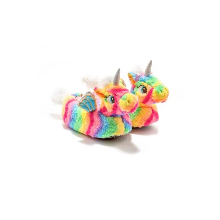 Twigy Rainbow Kadın Hayvanlı Panduf Renkli