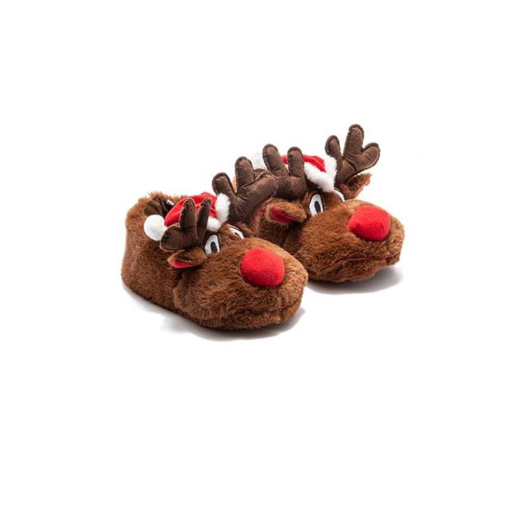 Twigy Natal Unisex Hayvanlı Panduf Kahverengi
