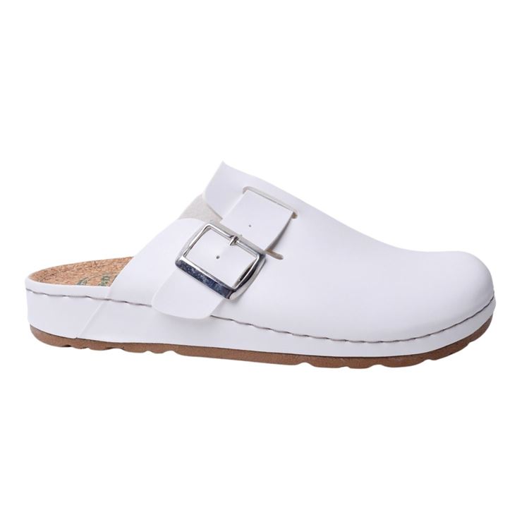 Fly Soft S182 Beyaz Kadın Sabo Terlik