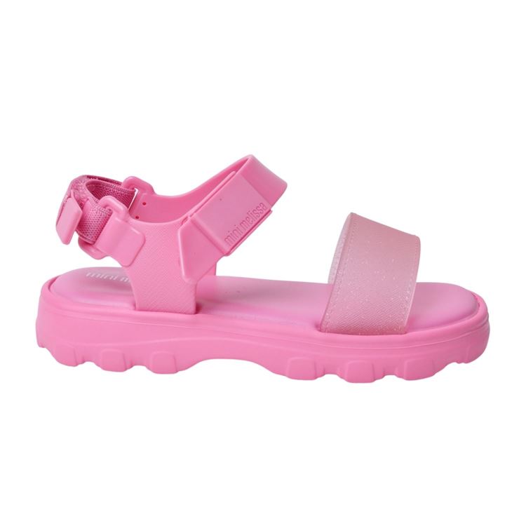 Mini Melissa Kick Off Çocuk Pembe Simli Sandalet