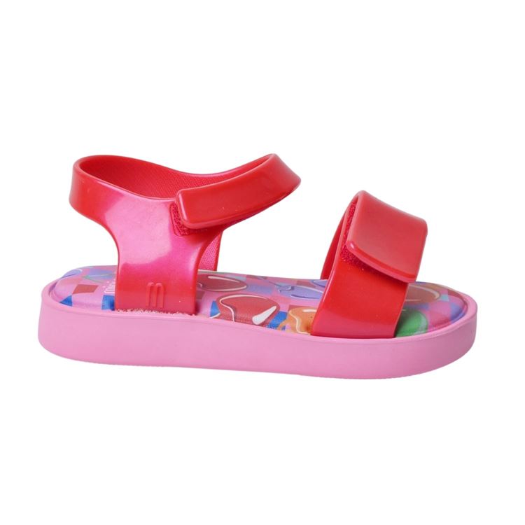 Mini Melissa Jump Print Çocuk Kırmızı Sandalet