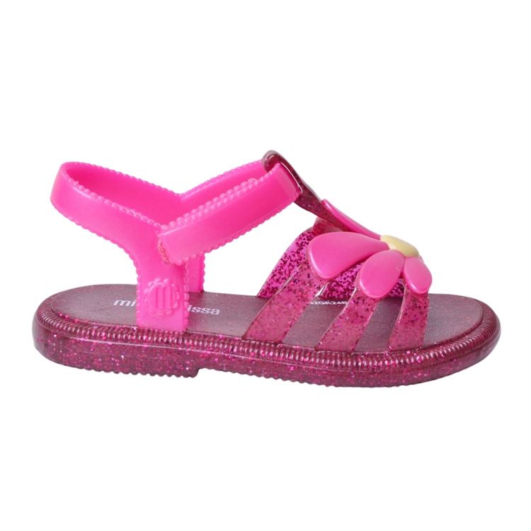 Mini Melissa Hip Bloomy Papatyalı Çocuk Pembe Sandalet
